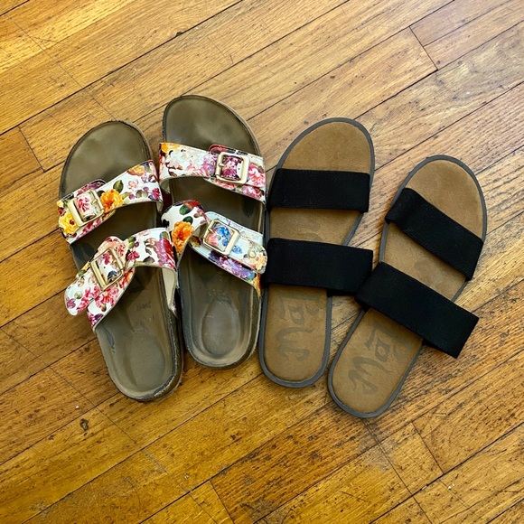 Mad Love Shoes - Lot of 2 Women’s Slide Sandals Size 9